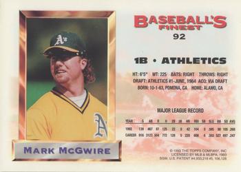 Mark McGwire  baseball card collectible - Main Image 2