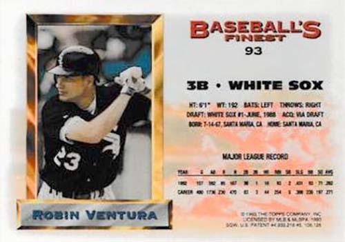 Robin Ventura  baseball card collectible - Main Image 2
