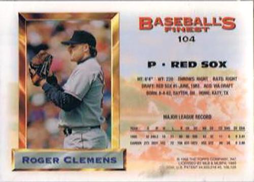 Roger Clemens  baseball card collectible - Main Image 2