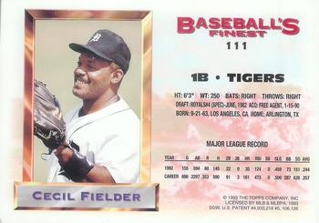 Cecil Fielder  baseball card collectible - Main Image 2