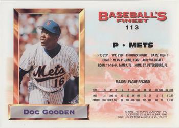 Doc Gooden  baseball card collectible - Main Image 2