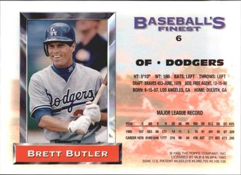 Brett Butler  baseball card collectible - Main Image 2