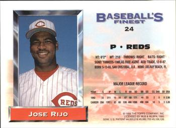 Jose Rijo  baseball card collectible - Main Image 2