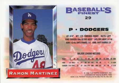 Ramon Martinez  baseball card collectible - Main Image 2