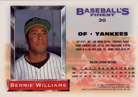 Bernie Williams  baseball card collectible - Main Image 2