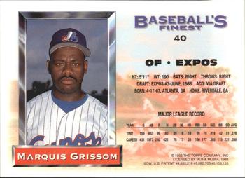 Marquis Grissom  baseball card collectible - Main Image 2
