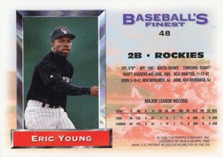 Eric Young  baseball card collectible - Main Image 2