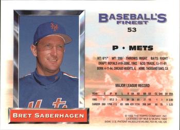 Bret Saberhagen  baseball card collectible - Main Image 2