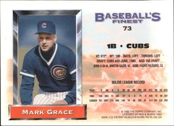 Mark Grace  baseball card collectible - Main Image 2