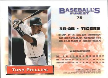 Tony Phillips  baseball card collectible - Main Image 2