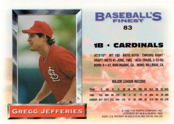 Gregg Jefferies  baseball card collectible - Main Image 2