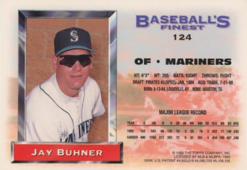Jay Buhner  baseball card collectible - Main Image 2
