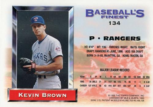 Kevin Brown  baseball card collectible - Main Image 2