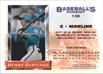 Benny Santiago  baseball card collectible - Main Image 2
