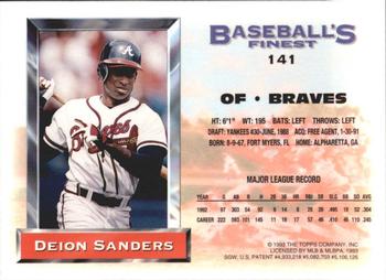 Deion Sanders  baseball card collectible - Main Image 2