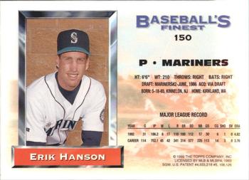 Erik Hanson  baseball card collectible - Main Image 2