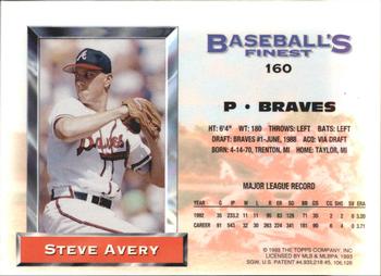 Steve Avery  baseball card collectible - Main Image 2