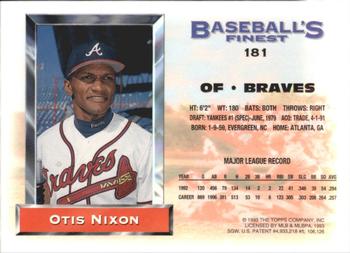 Otis Nixon  baseball card collectible - Main Image 2