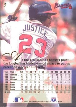 David Justice  baseball card collectible - Main Image 2