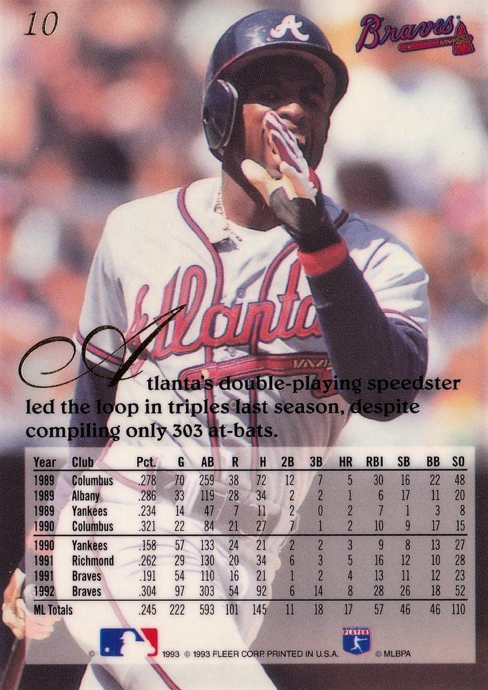 Deion Sanders  baseball card collectible - Main Image 2
