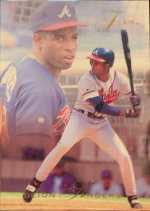 Deion Sanders  baseball card collectible - Main Image 3