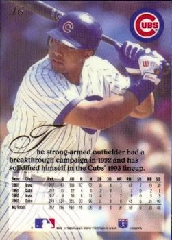 Derrick May  baseball card collectible - Main Image 2