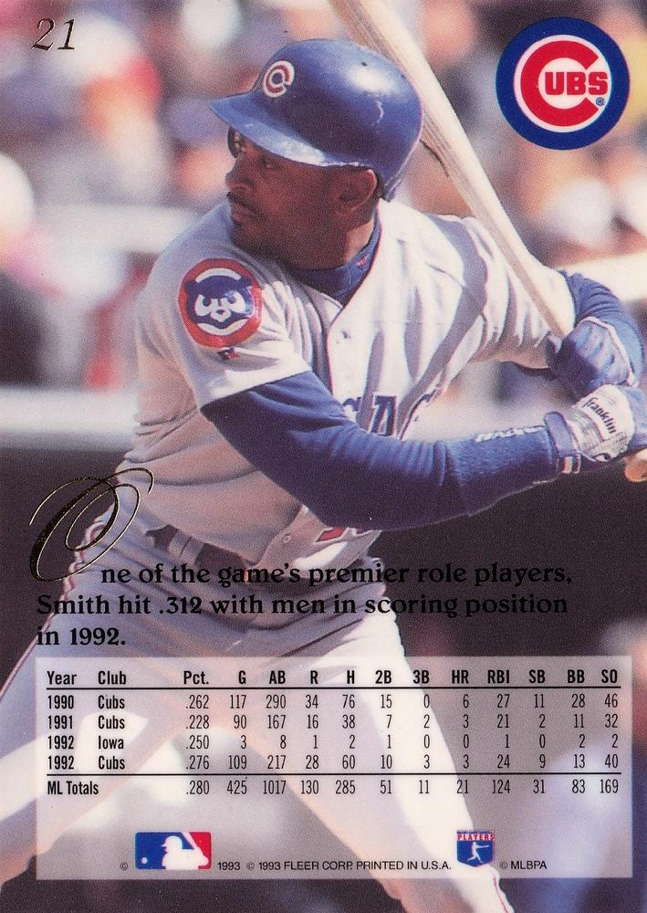 Dwight Smith  baseball card collectible - Main Image 2