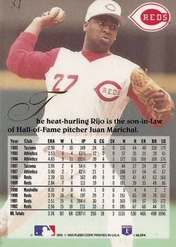 Jose Rijo  baseball card collectible - Main Image 2