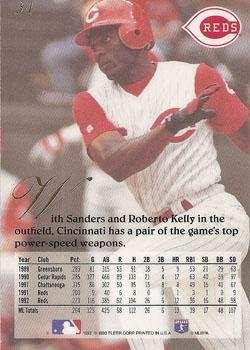 Reggie Sanders  baseball card collectible - Main Image 2