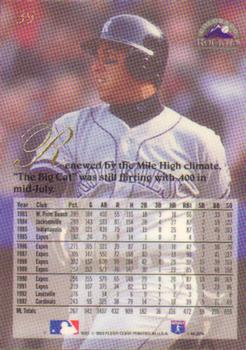 Andres Galarraga  baseball card collectible - Main Image 2