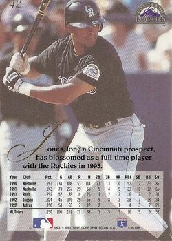 Chris Jones  baseball card collectible - Main Image 2