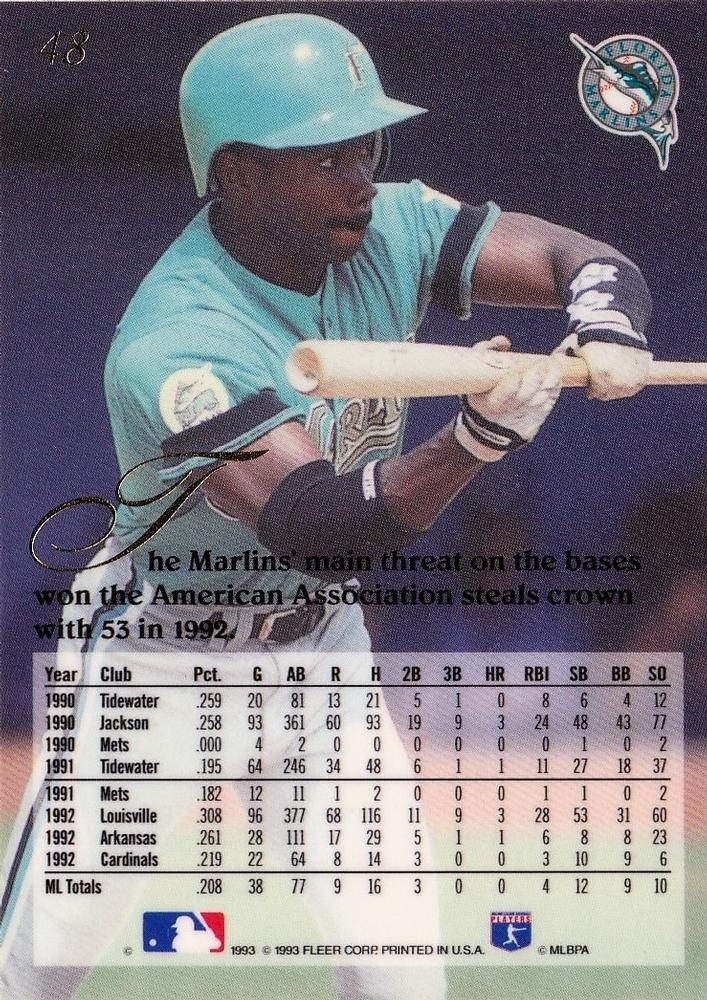 Chuck Carr  baseball card collectible - Main Image 2