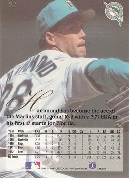 Chris Hammond  baseball card collectible - Main Image 2