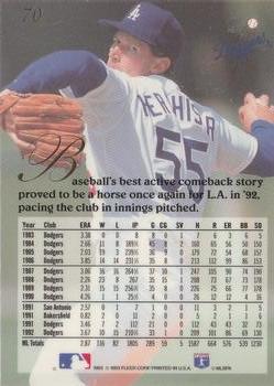 Orel Hershiser  baseball card collectible - Main Image 2