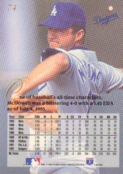 Roger McDowell  baseball card collectible - Main Image 2