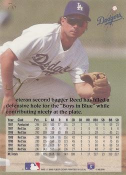 Jody Reed  baseball card collectible - Main Image 2