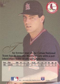 Rene Arocha  baseball card collectible - Main Image 2