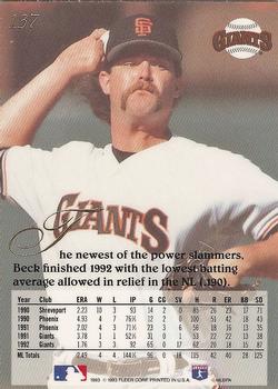 Rod Beck  baseball card collectible - Main Image 2