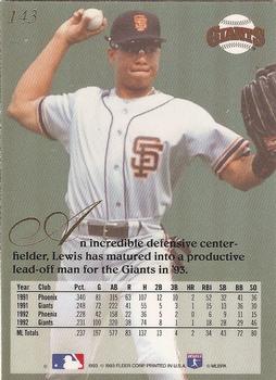 Darren Lewis  baseball card collectible - Main Image 2