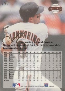 Kirt Manwaring  baseball card collectible - Main Image 2