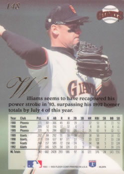 Matt Williams  baseball card collectible - Main Image 2