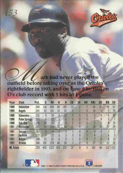 Mark McLemore  baseball card collectible - Main Image 2