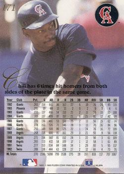 Chili Davis  baseball card collectible - Main Image 2