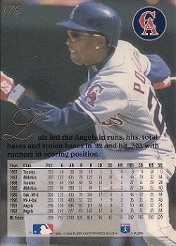 Luis Polonia  baseball card collectible - Main Image 2