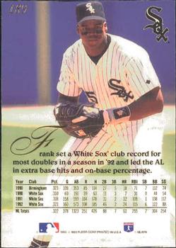 Frank Thomas  baseball card collectible - Main Image 2