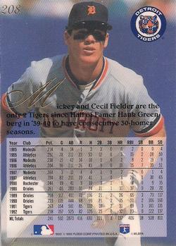 Mickey Tettleton  baseball card collectible - Main Image 2