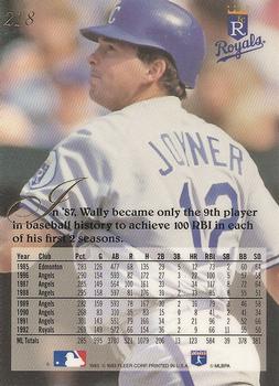 Wally Joyner  baseball card collectible - Main Image 2