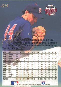 Jim Deshaies  baseball card collectible - Main Image 2