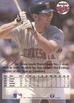 David McCarty  baseball card collectible - Main Image 2