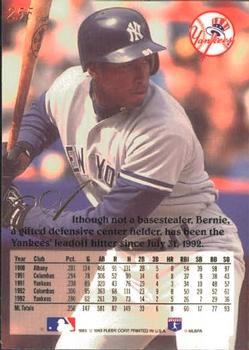 Bernie Williams  baseball card collectible - Main Image 2